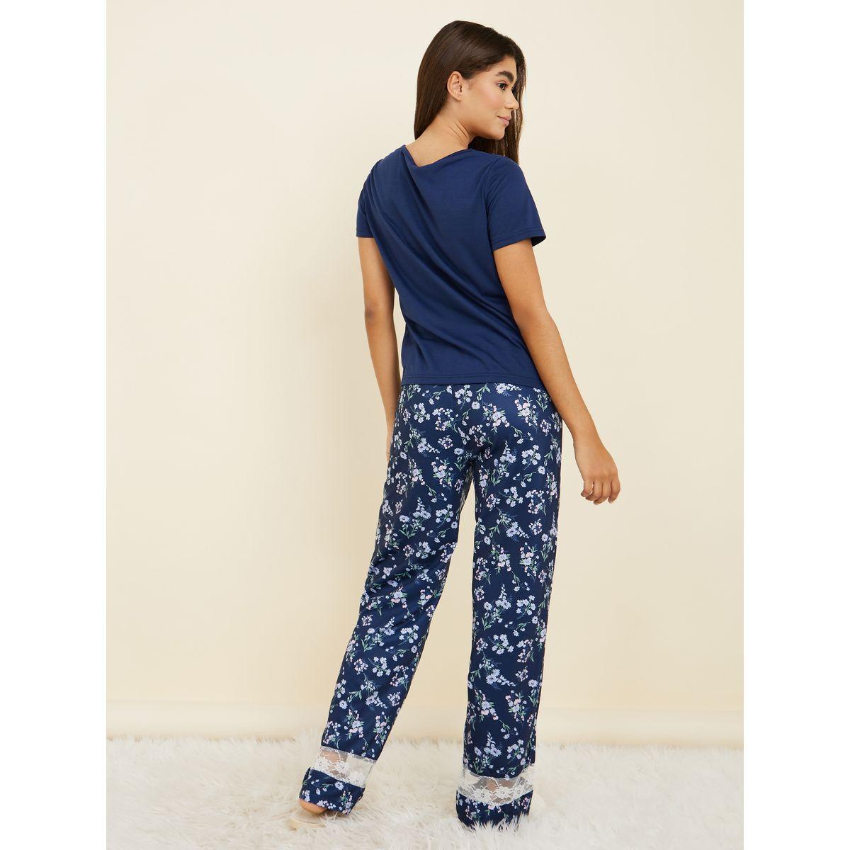 طقم بيجاما من ( بنطال + تيشيرت )-women-clothing-nightwear-pyjamas-longsets-image-6