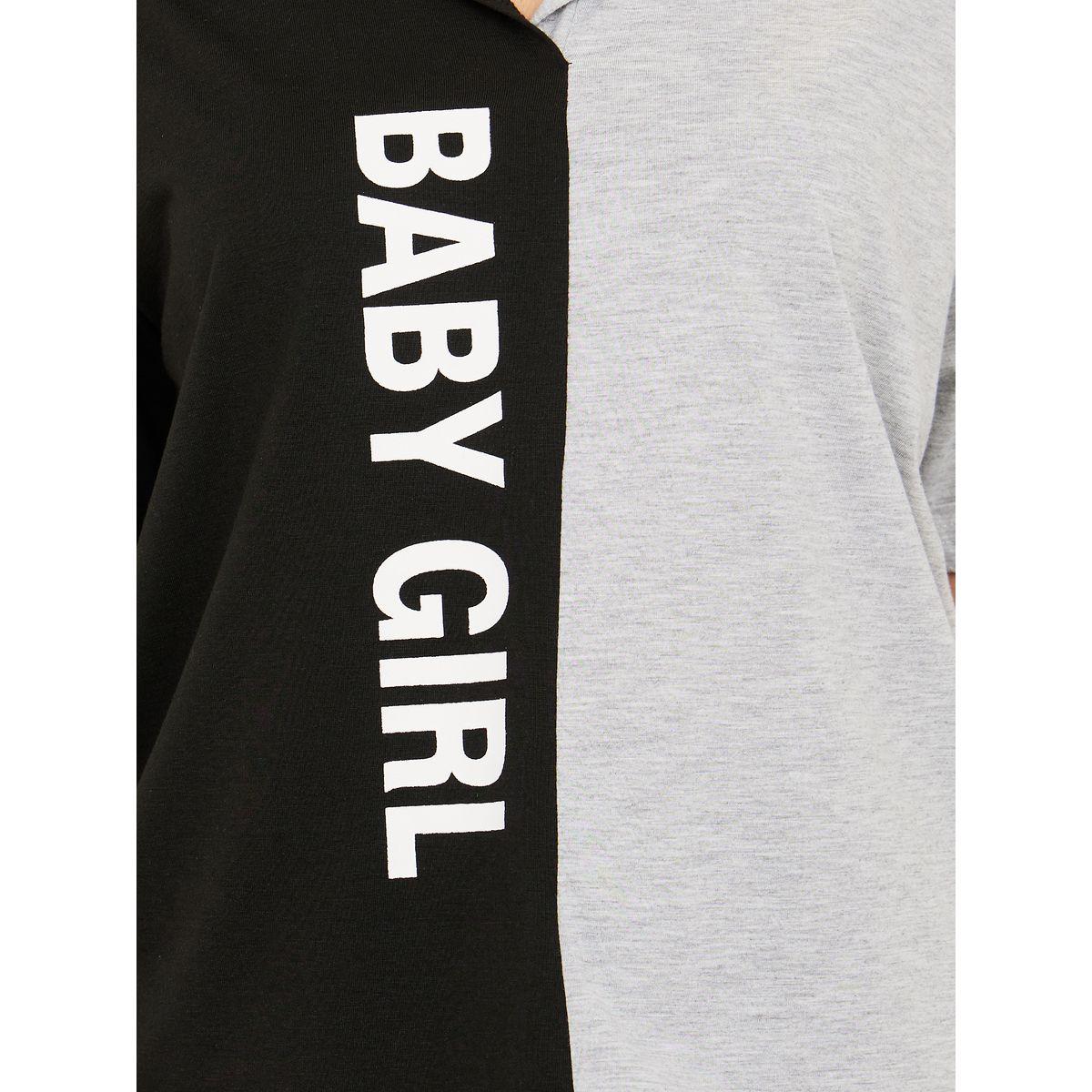 Styli Unwind Baby Girl Colourblock V Neck T-shirt and Pyjama Set-women-clothing-nightwear-pyjamas-longsets-image-4