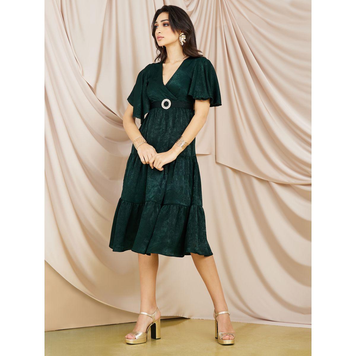 Styli Embellished Buckle Tiered Midi Dress-women-clothing-dresses-image-2