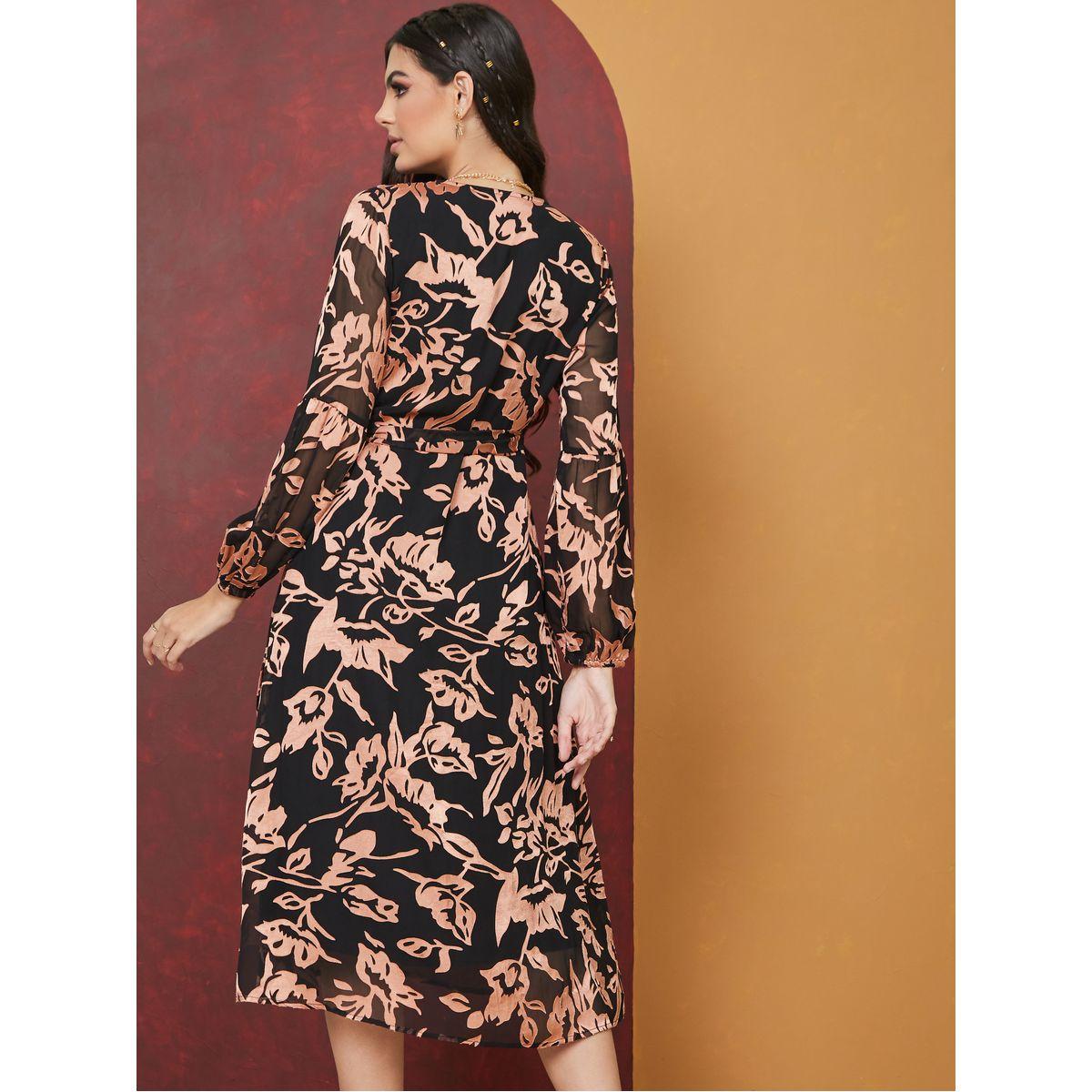 Styli Floral All Over Print Wrap Midi Dress-women-clothing-dresses-image-4