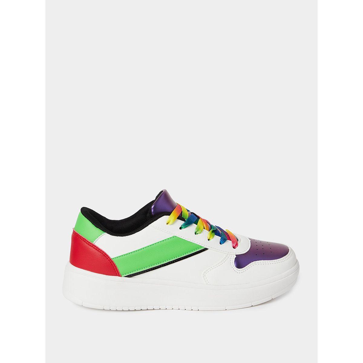 Styli Colorblock Lace Up Sneakers-women-shoes-sneakers-image-2