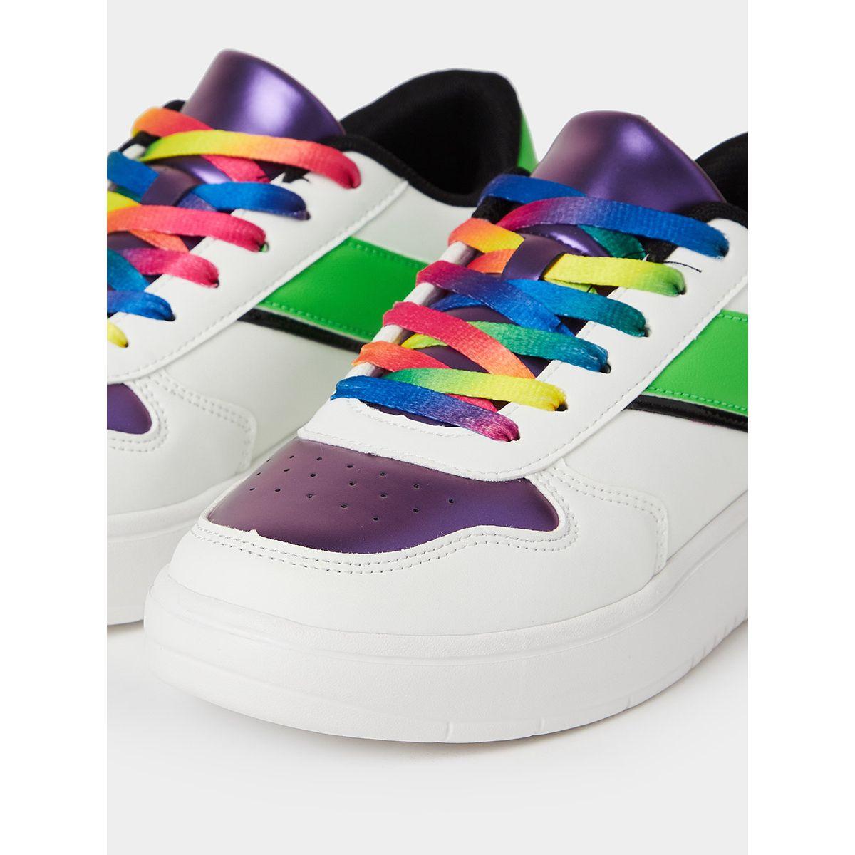 Styli Colorblock Lace Up Sneakers-women-shoes-sneakers-image-5