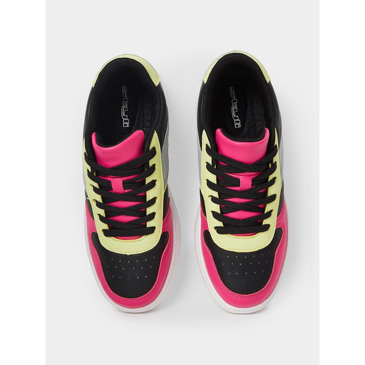Styli Colorblock Detail Lace Up Sneakers-women-shoes-sneakers-image-6