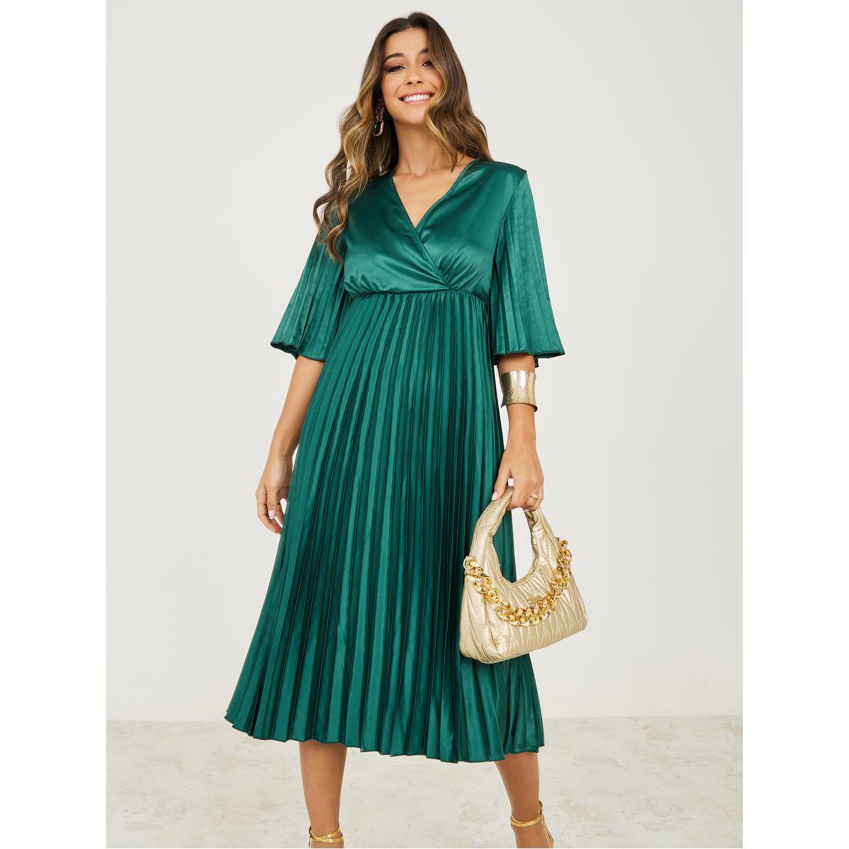 فستان ميدي ساتان بكسرات-women-clothing-dresses-image-2