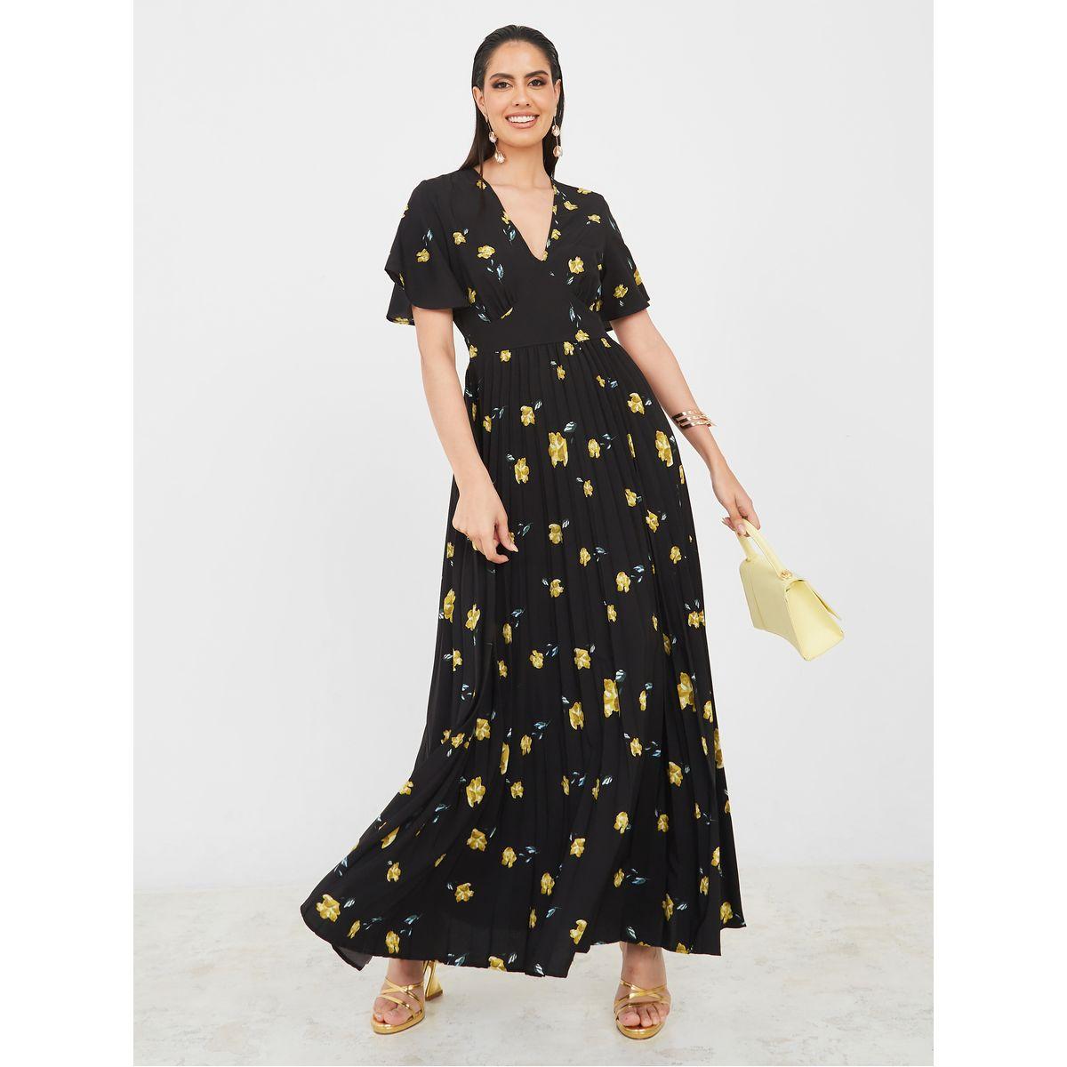 فستان طويل مطبع بزهور-women-clothing-dresses-image-1