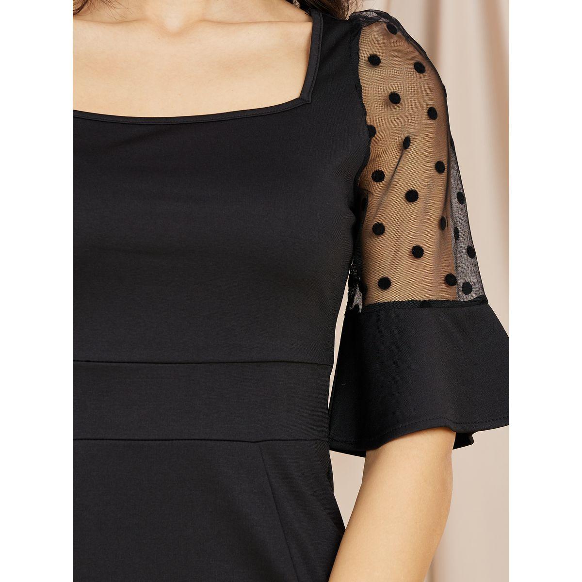 فستان طويل بأكمام بتفاصيل شبكية-women-clothing-dresses-image-3