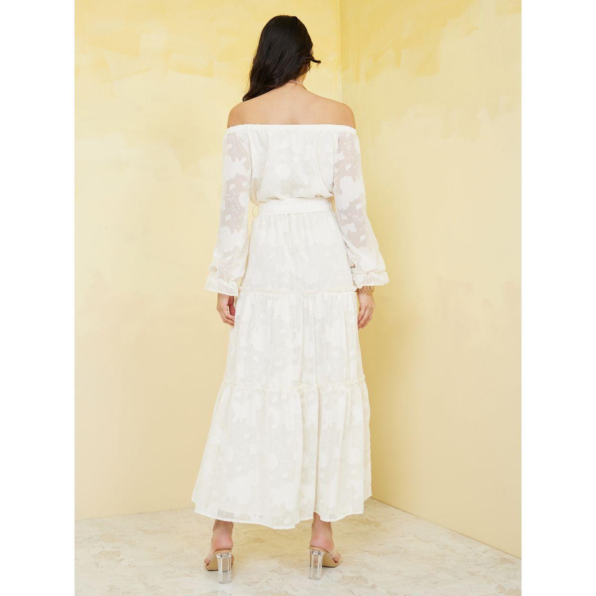 Styli Off Shoulder Jacquard A-Line Maxi Dress-women-clothing-dresses-image-4