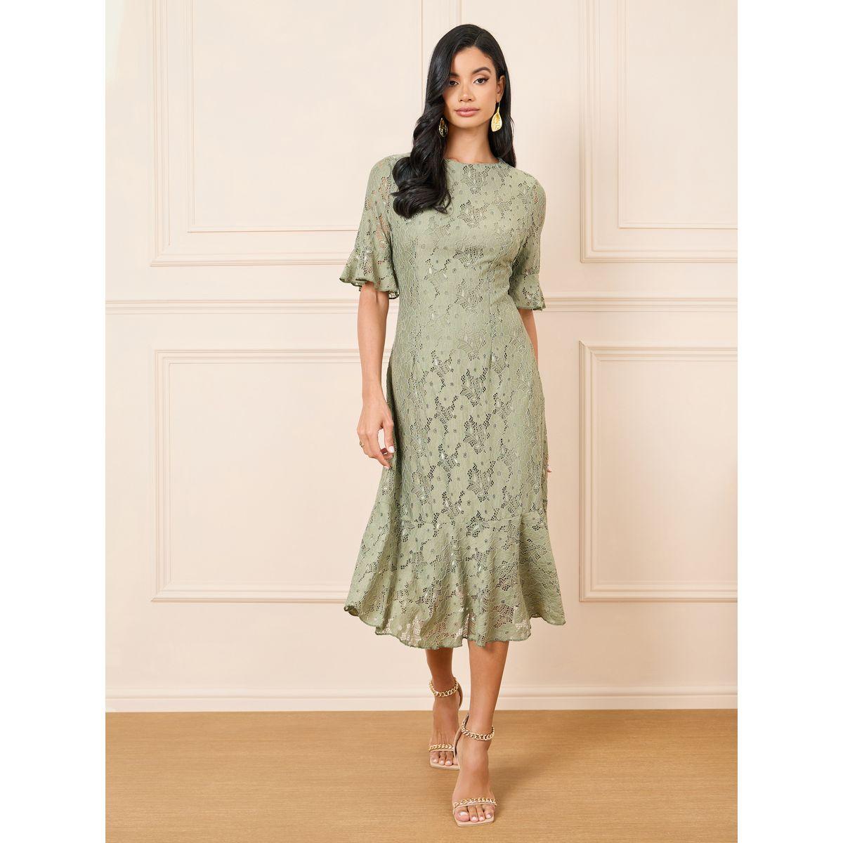 Styli All Over Lace A-Line Midi Dress-women-clothing-dresses-image-2