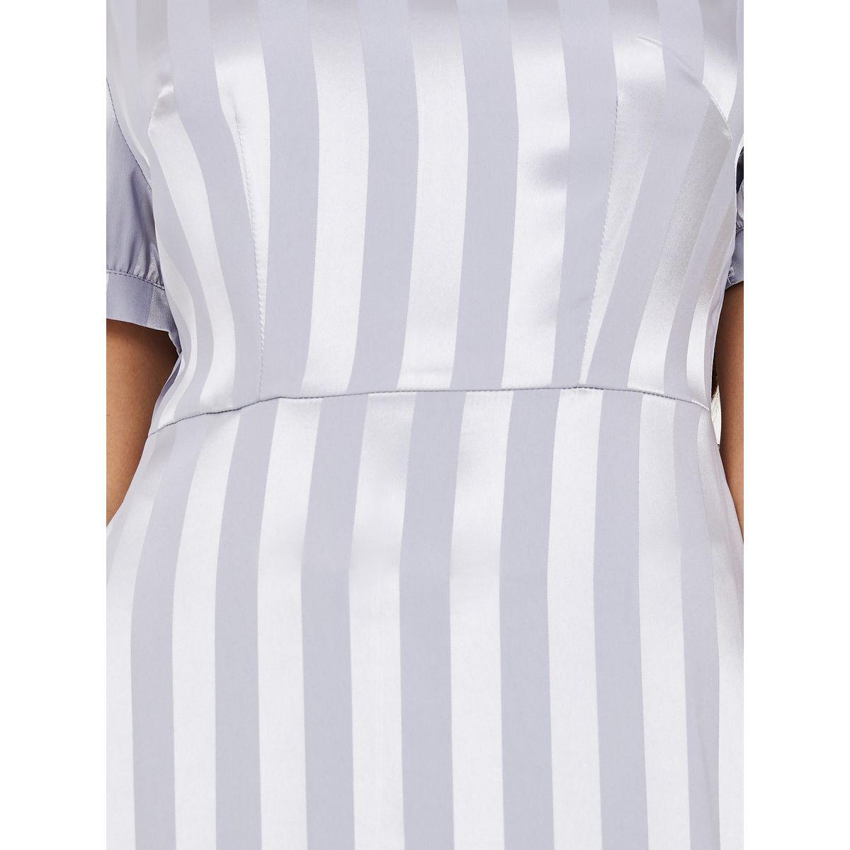 Styli Striped V Neck A-Line Maxi Dress-women-clothing-dresses-image-3