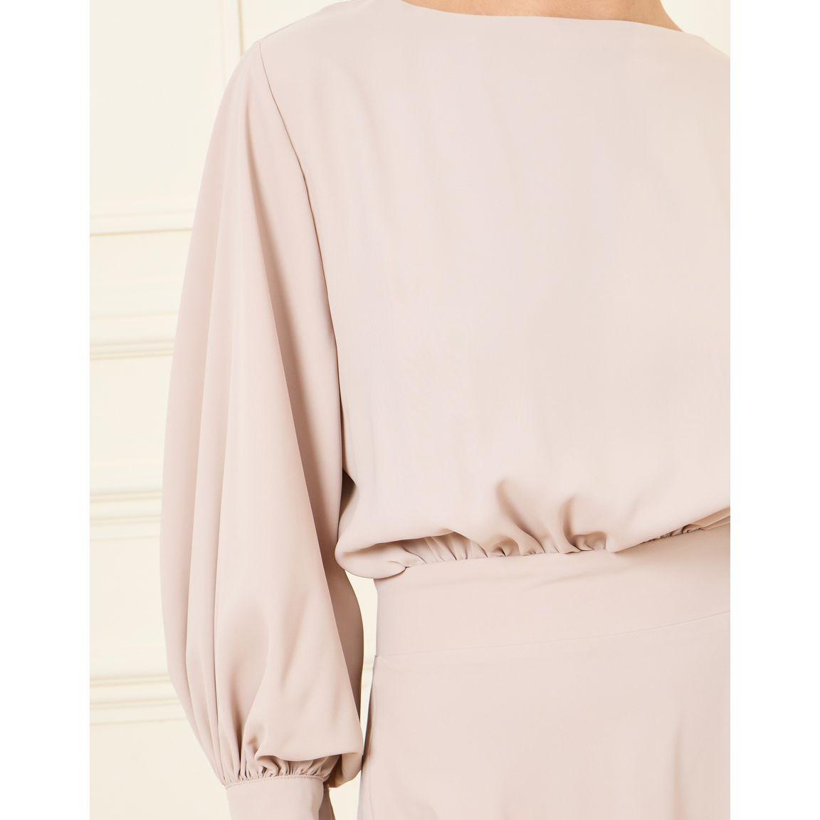 Styli Balloon Sleeves Asymmetric Hem A-Line Midi Dress-women-clothing-dresses-image-3