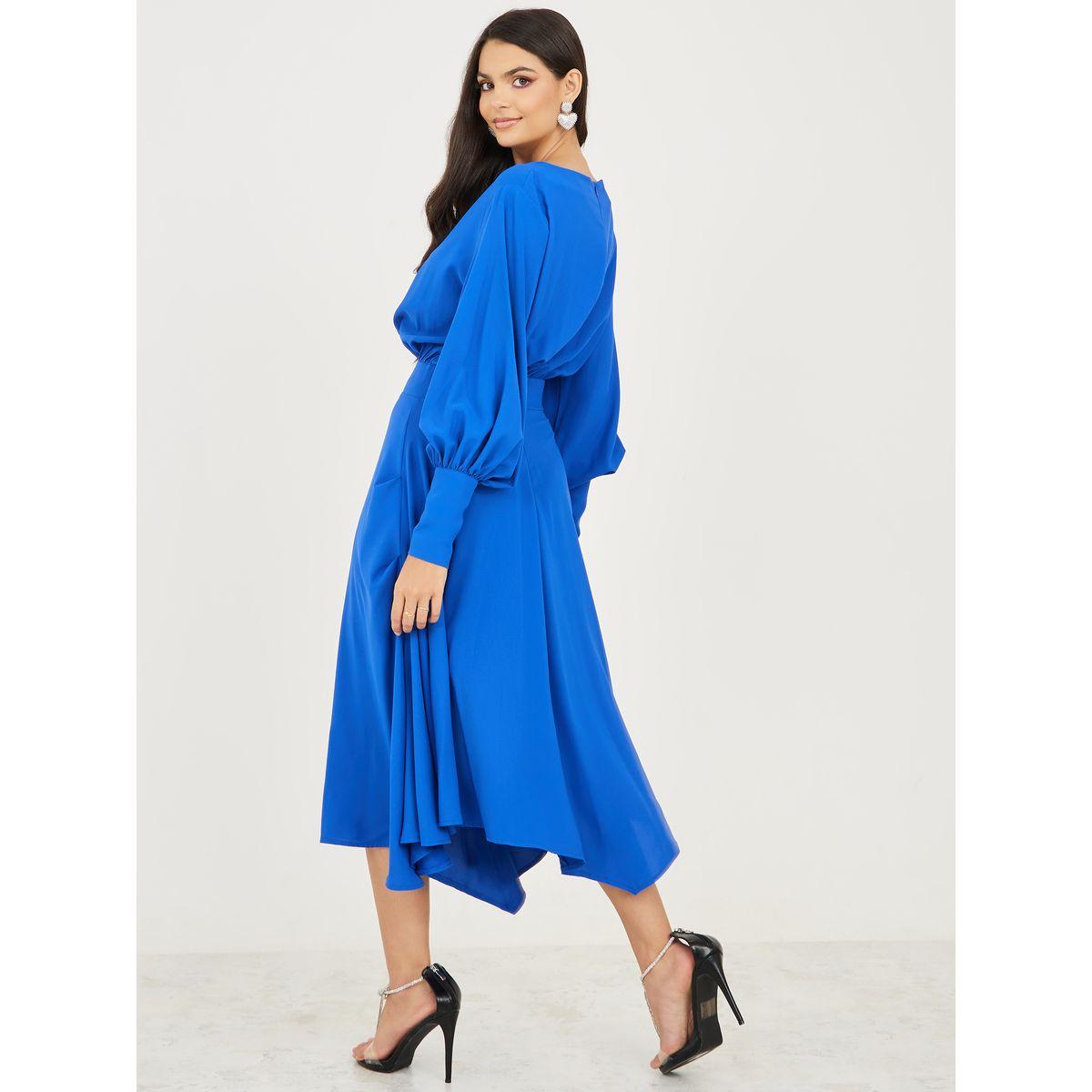 فستان ميدي بحواف غير متماثلة الطول-women-clothing-dresses-image-4