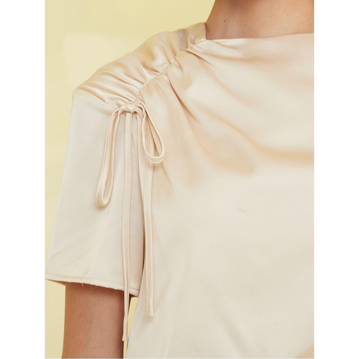 Styli Ruched Sleeve Detail Blouson Maxi Dress-women-clothing-dresses-image-3