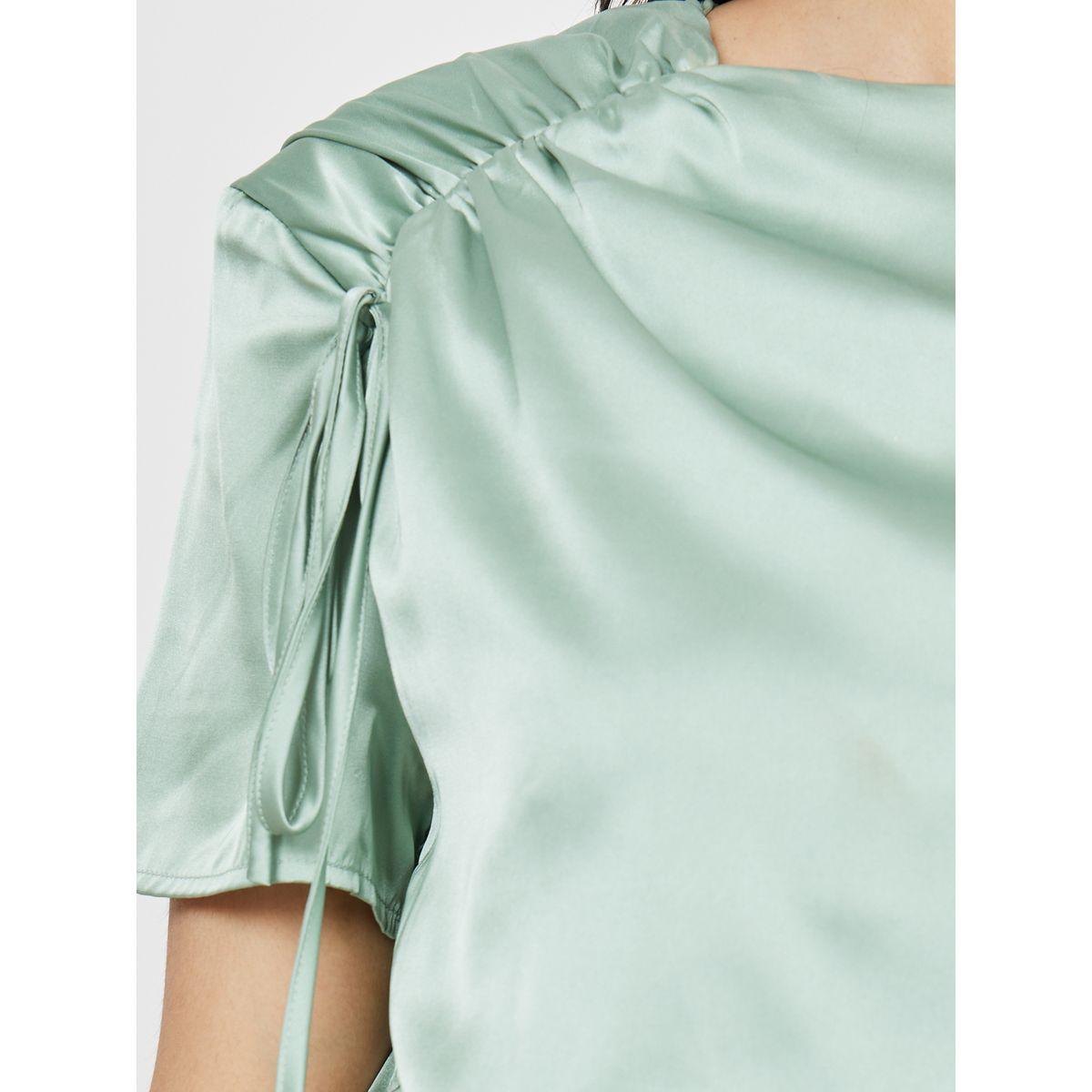 Styli Ruched Sleeve Detail Blouson Maxi Dress-women-clothing-dresses-image-3