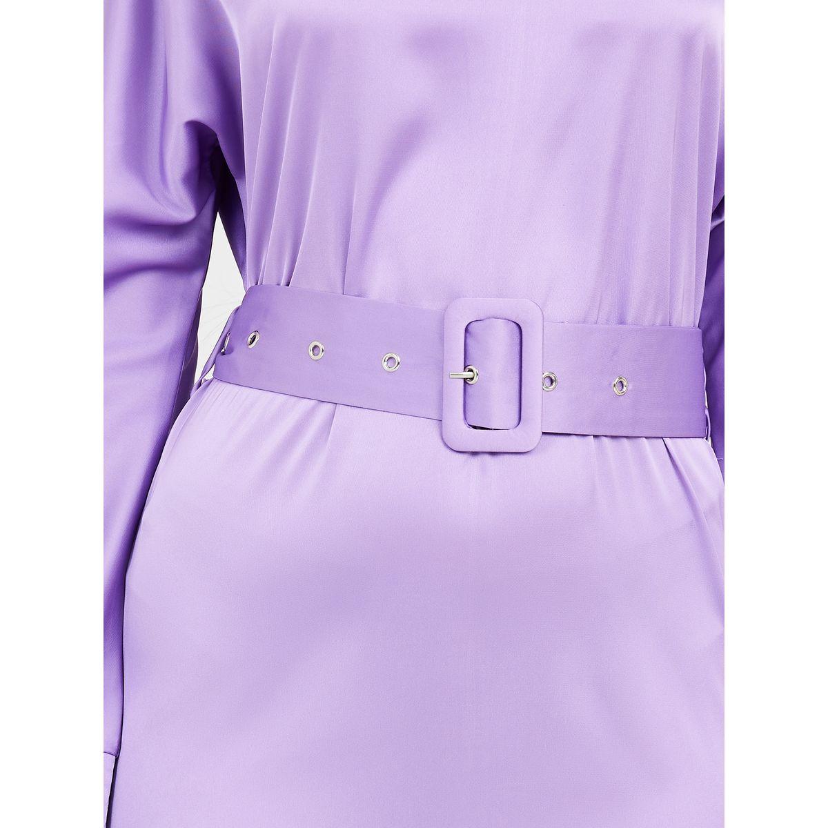 Styli Boat Neck A-Line Maxi Dress with Belt-women-clothing-dresses-image-3