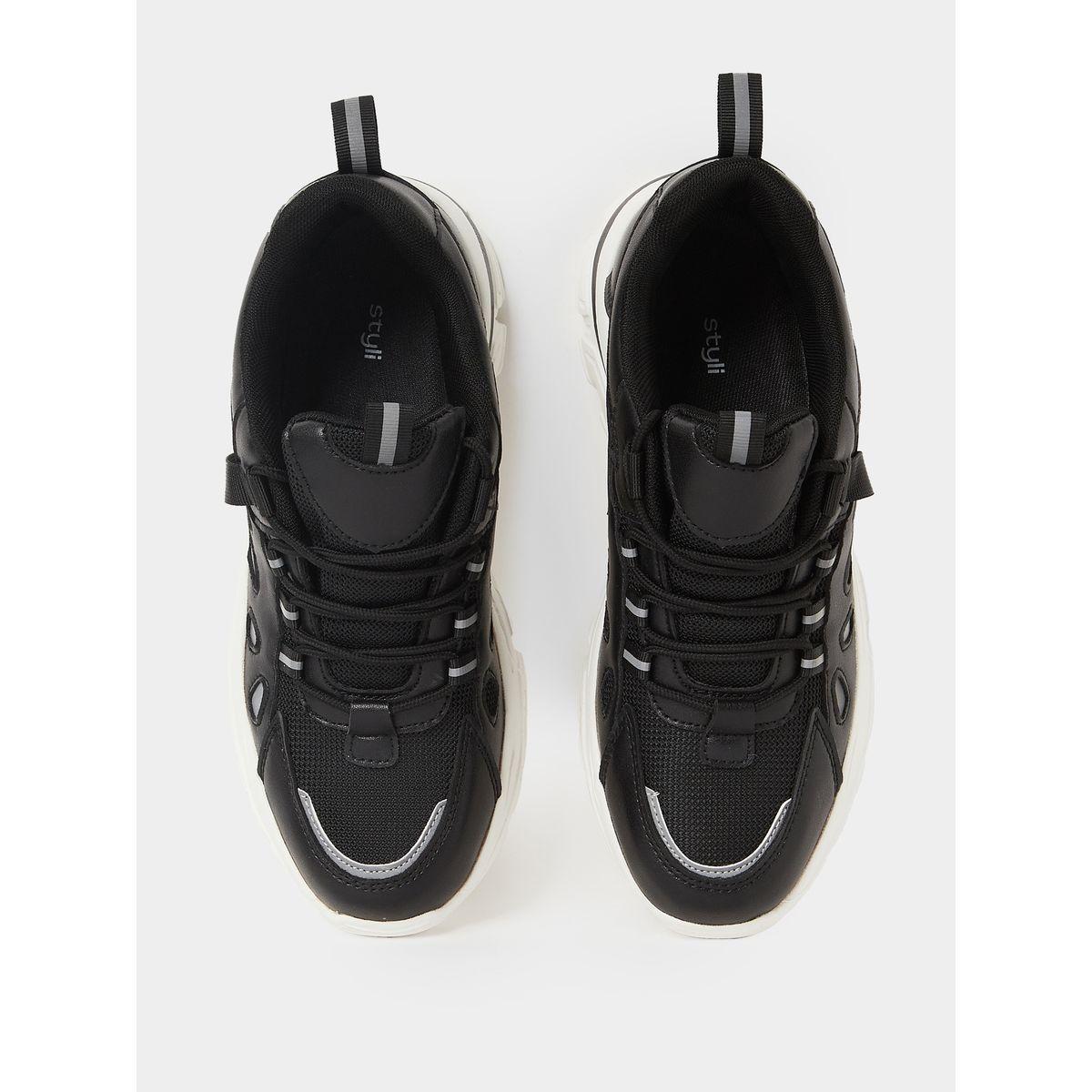 Styli Lace Up Sneakers with Strap Detail-women-shoes-sneakers-image-6