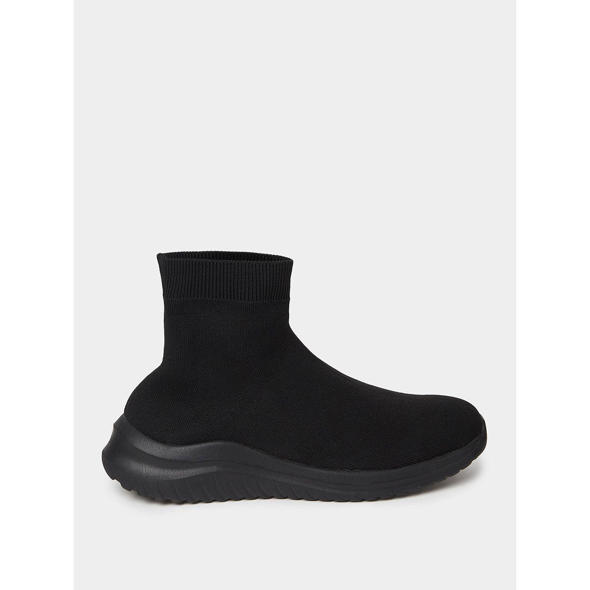 Styli Knitted Textile Upper High Cut Sneakers-women-shoes-sneakers-image-2