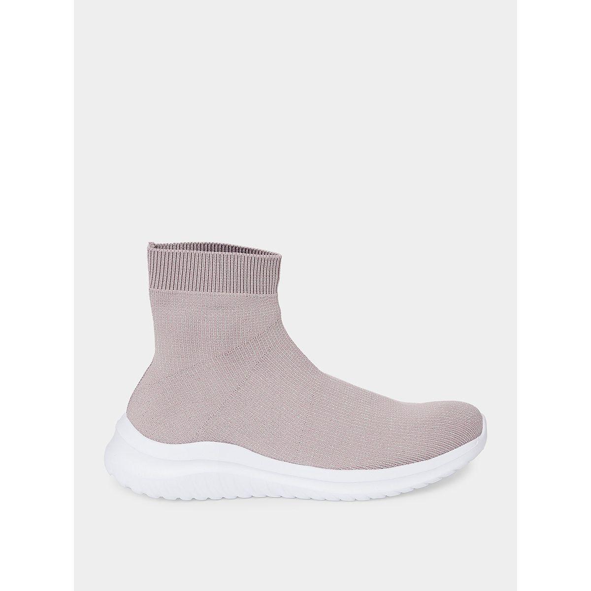 Styli Knitted Textile Upper High Cut Sneakers-women-shoes-sneakers-image-2