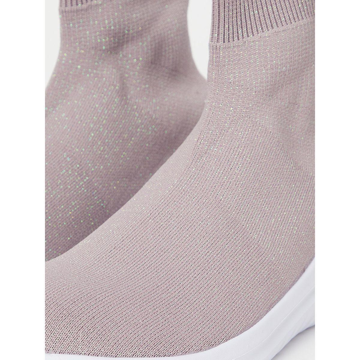 Styli Knitted Textile Upper High Cut Sneakers-women-shoes-sneakers-image-5