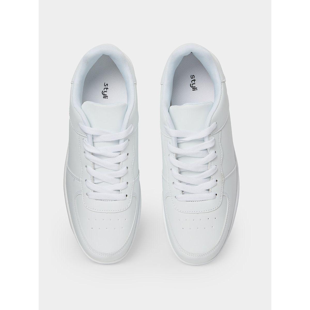 Styli Curve Sole Lace Up Court House Sneakers-women-shoes-sneakers-image-6