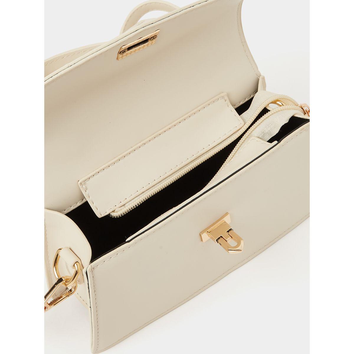 Styli Solid Flap Handbag with Push Lock-women-bagsandwallets-handbags-image-4