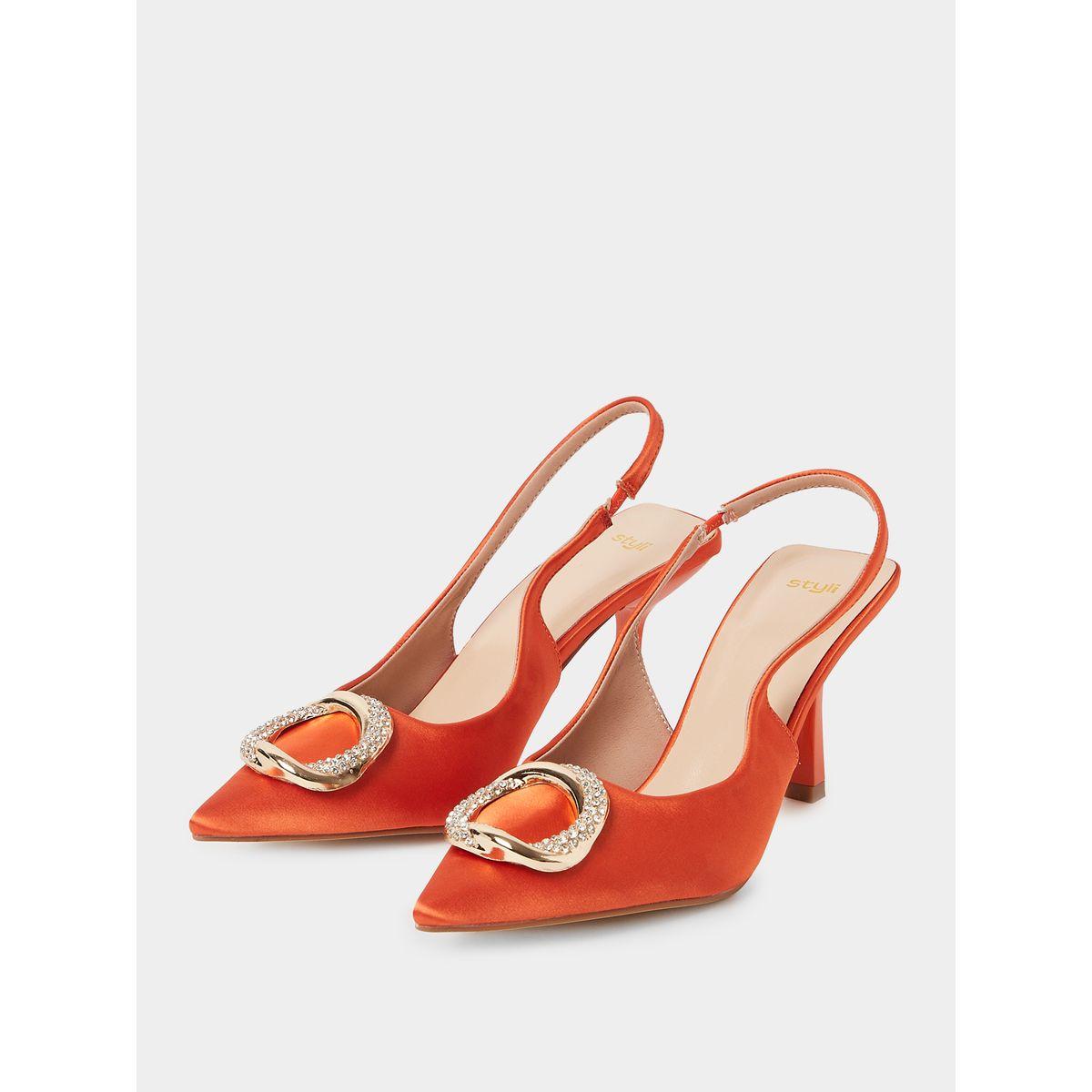 Styli Ring Accent Mid Heel Sling Back Pumps-women-shoes-heels-image-3