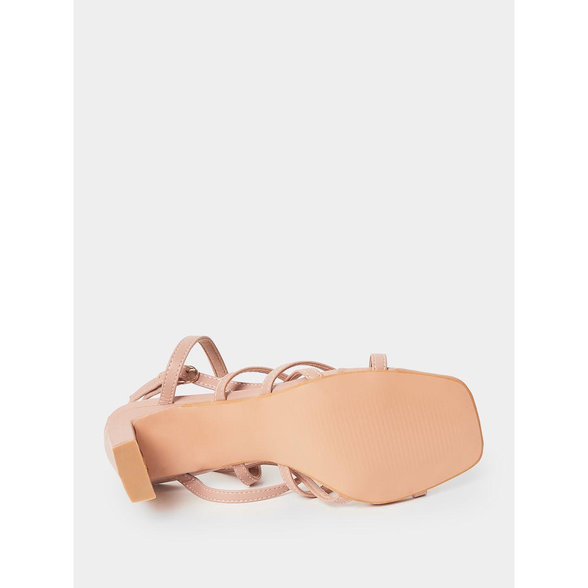 Styli Thin Cross Strap Mid Heel Sandals-women-shoes-heels-image-7