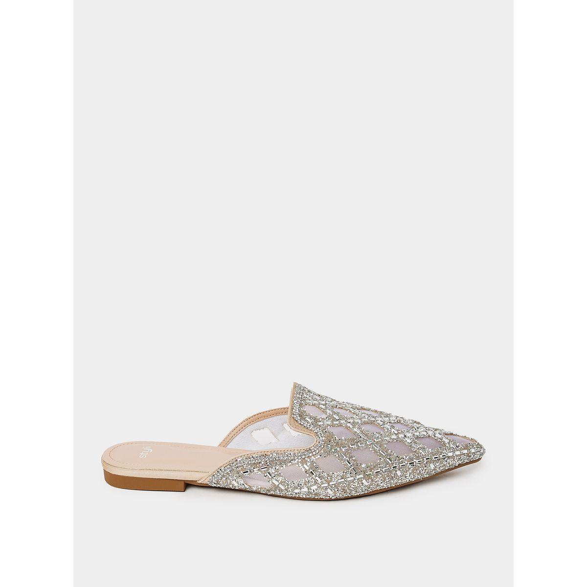 Styli Embellished Pointed Toe Flat Sandals-women-shoes-sandals-flats-image-2