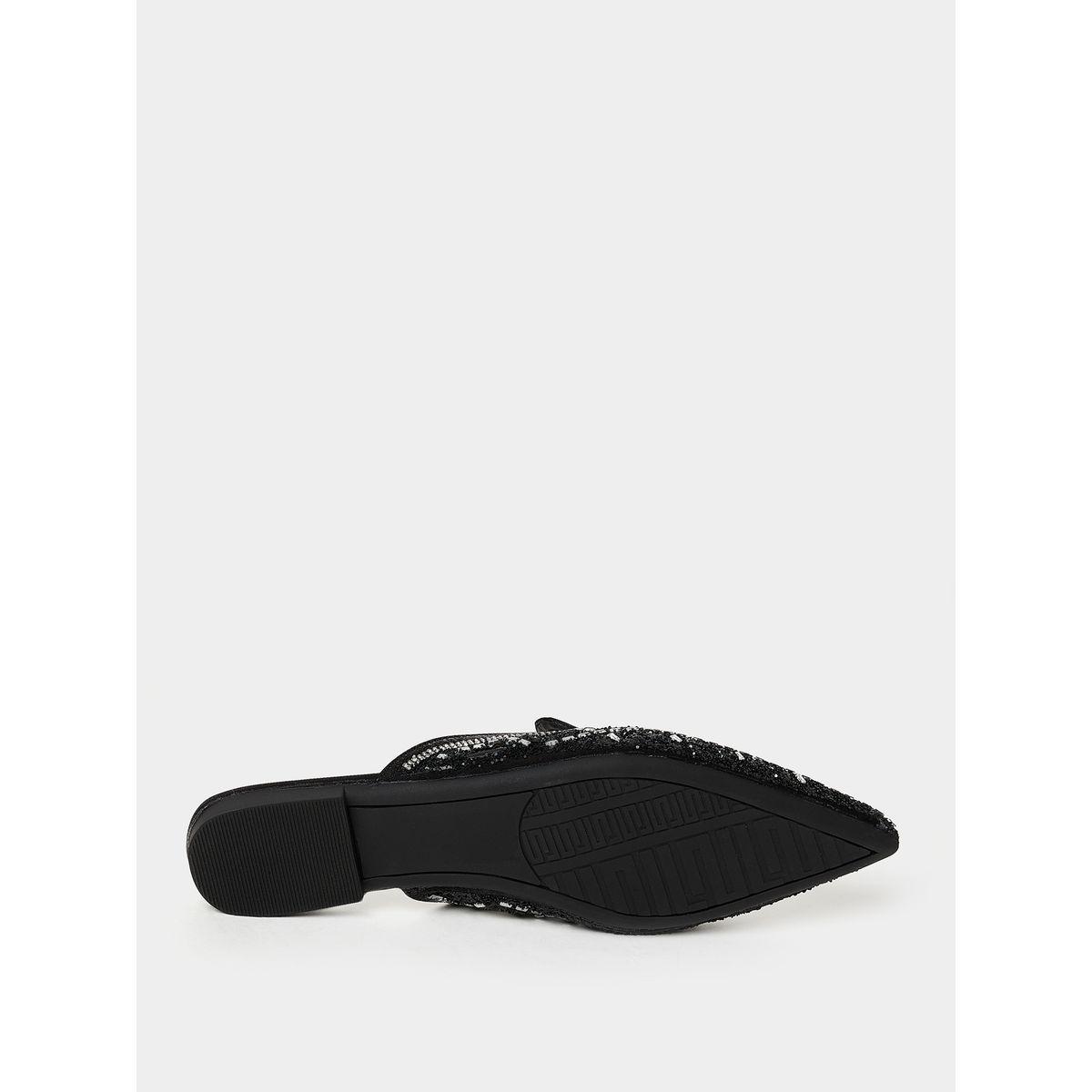 Styli Pointed Toe Embellished Flat Mules-women-shoes-sandals-flats-image-7