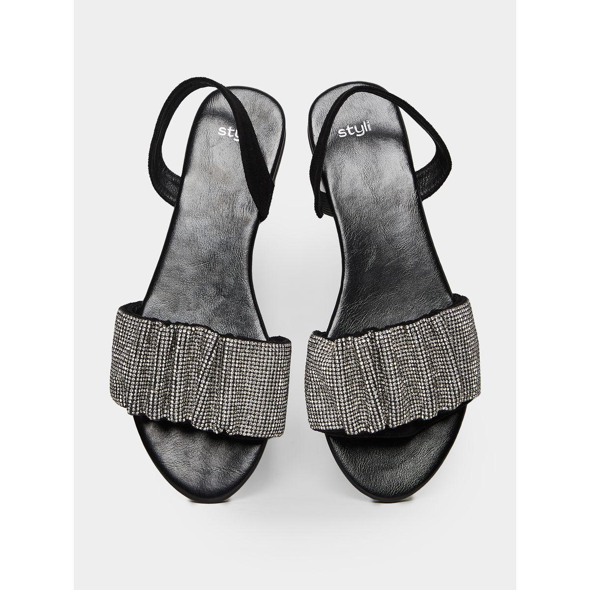 Styli Frill Patent Strap Flat Sandals-women-shoes-sandals-flats-image-6