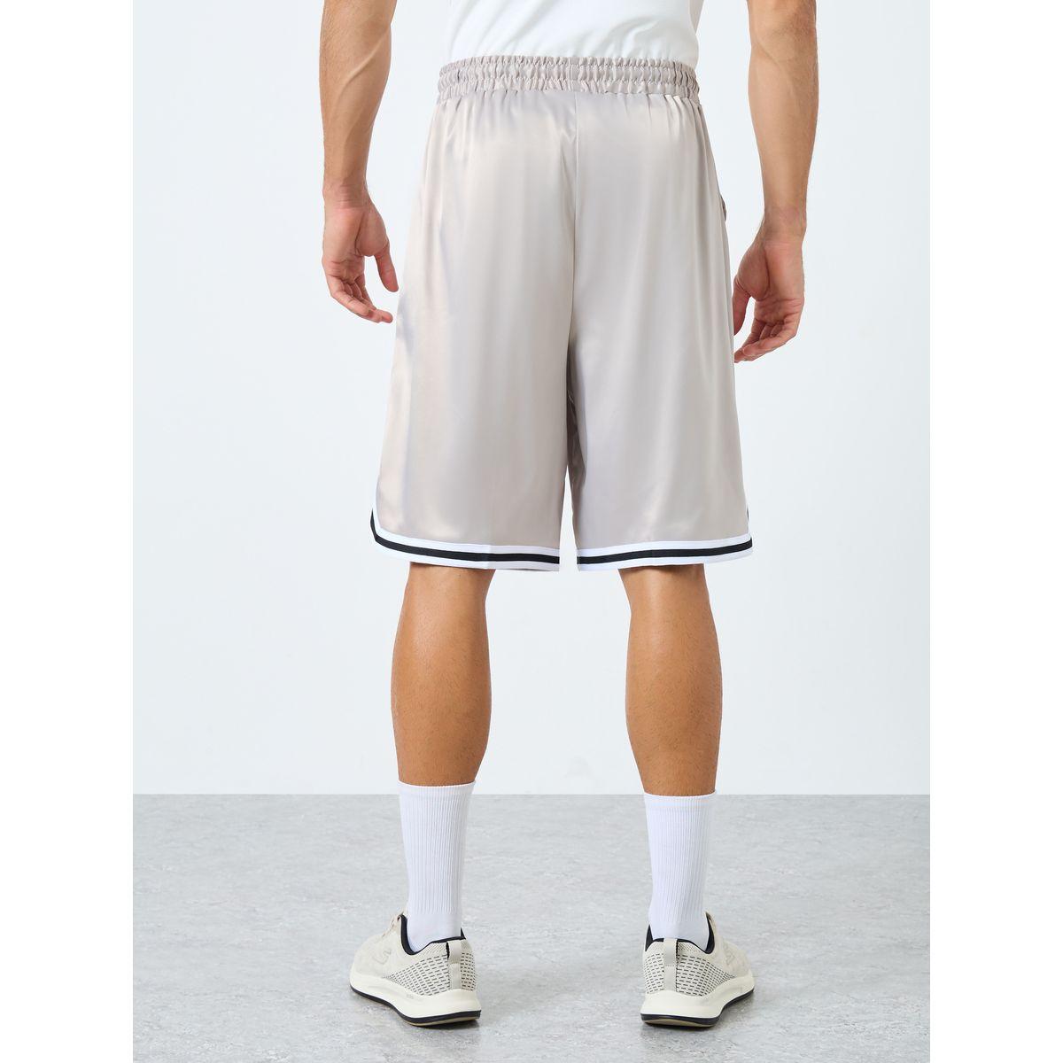 Styli  Basketball Woven Shorts with Tape Hem Detai and Drawstring-men-clothing-sportswearandactivewear-bottoms-shorts-image-4