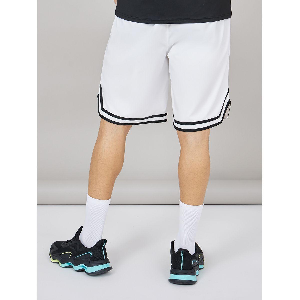 Styli Active  Basketball Woven Shorts with Tape Hem Detail & Drawstring-sports-men-clothing-bottoms-image-4