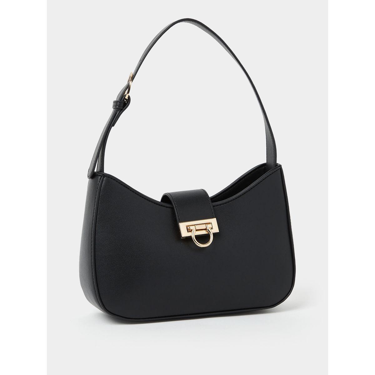 Styli Metal Detail Lock Baguette Bag-women-bagsandwallets-handbags-image-1
