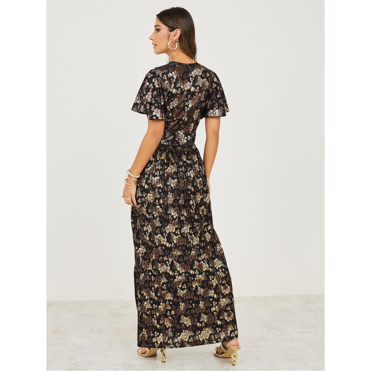فستان طويل باكمام قصيرة-women-clothing-dresses-image-4