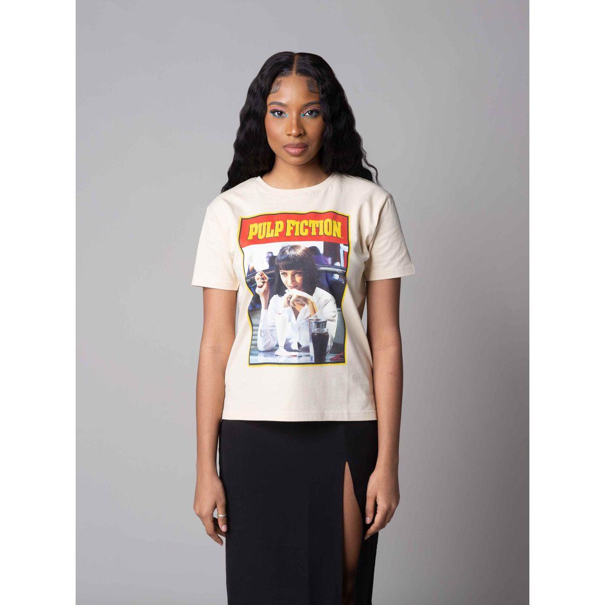 تيشيرت مطبع بطبعة جرافيك أوربان هُول × ستايلي-women-clothing-tshirts-image-1