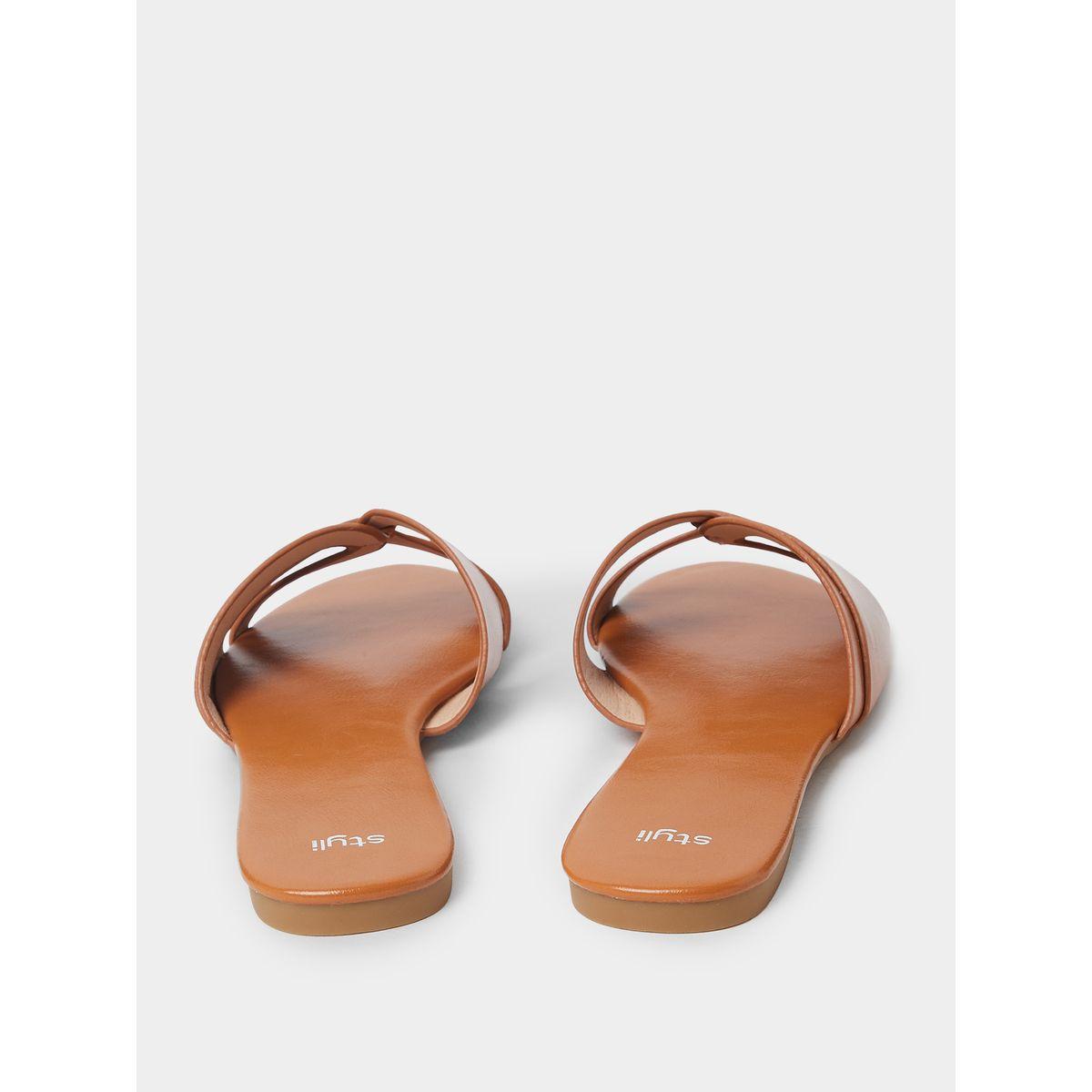 Styli Cross Strap Flat Sandals-women-shoes-sandals-flats-image-4