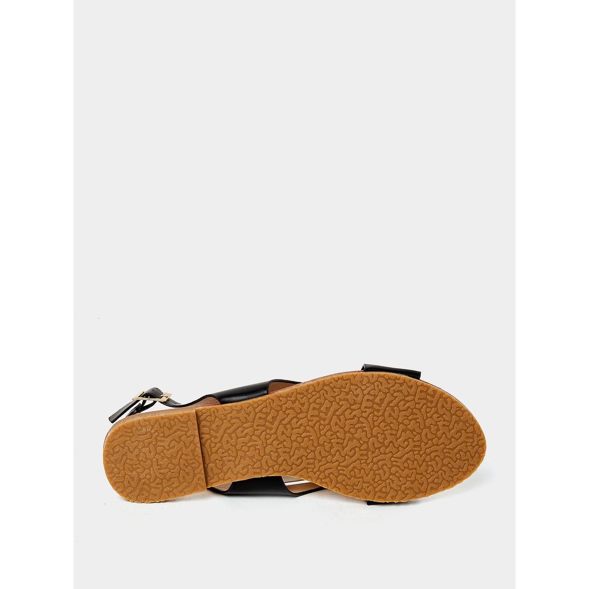 صندل فلات بسيور كروس-women-shoes-sandals-flats-image-7