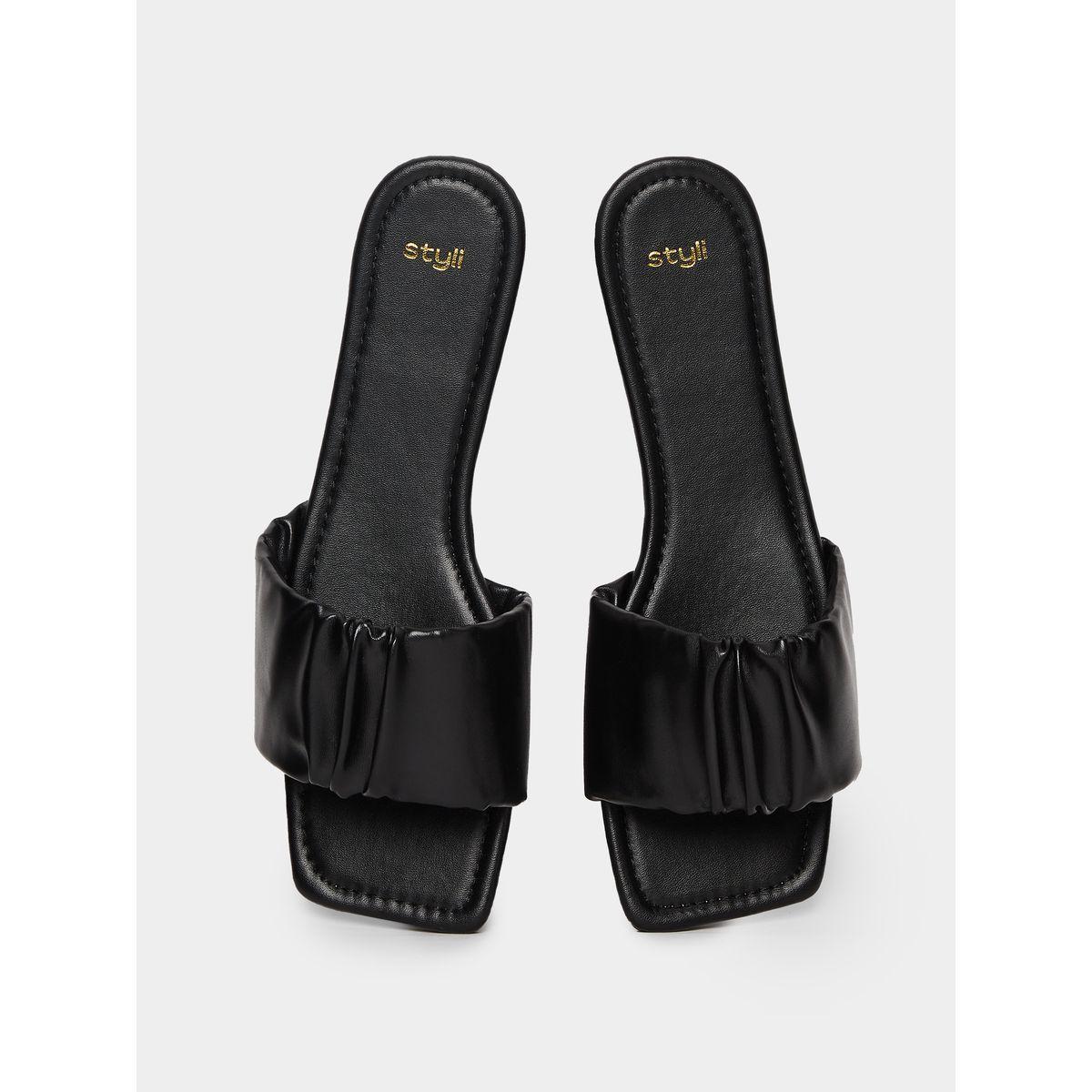 صندل فلات بسير مزموم-women-shoes-sandals-flats-image-6
