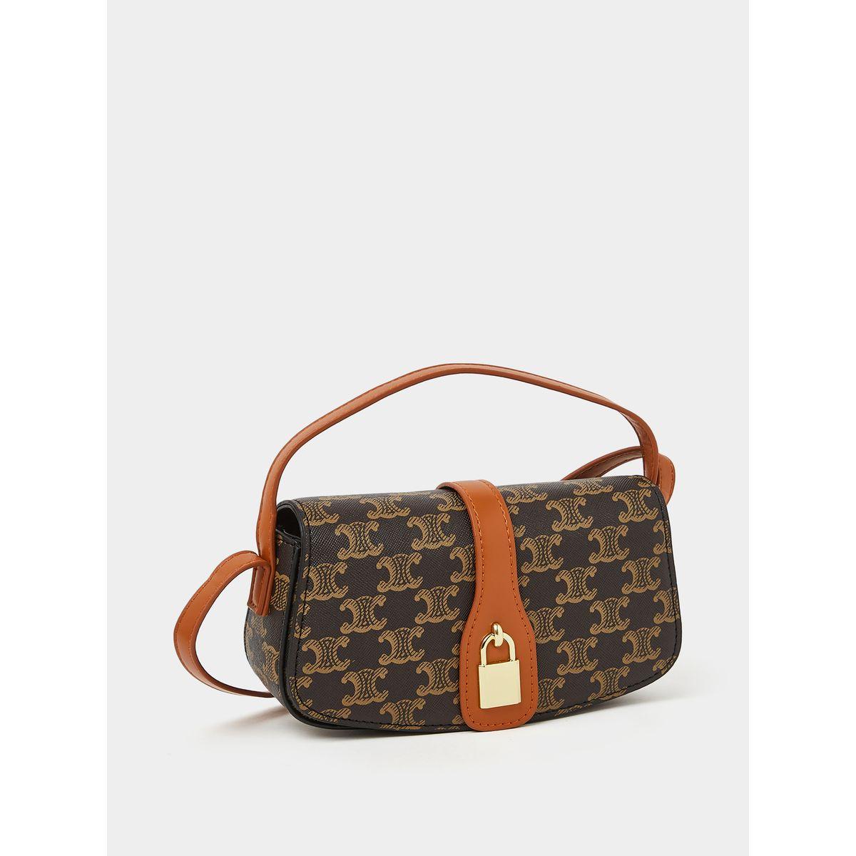 Styli Padlock Design Printed Handbag-women-bagsandwallets-handbags-image-1