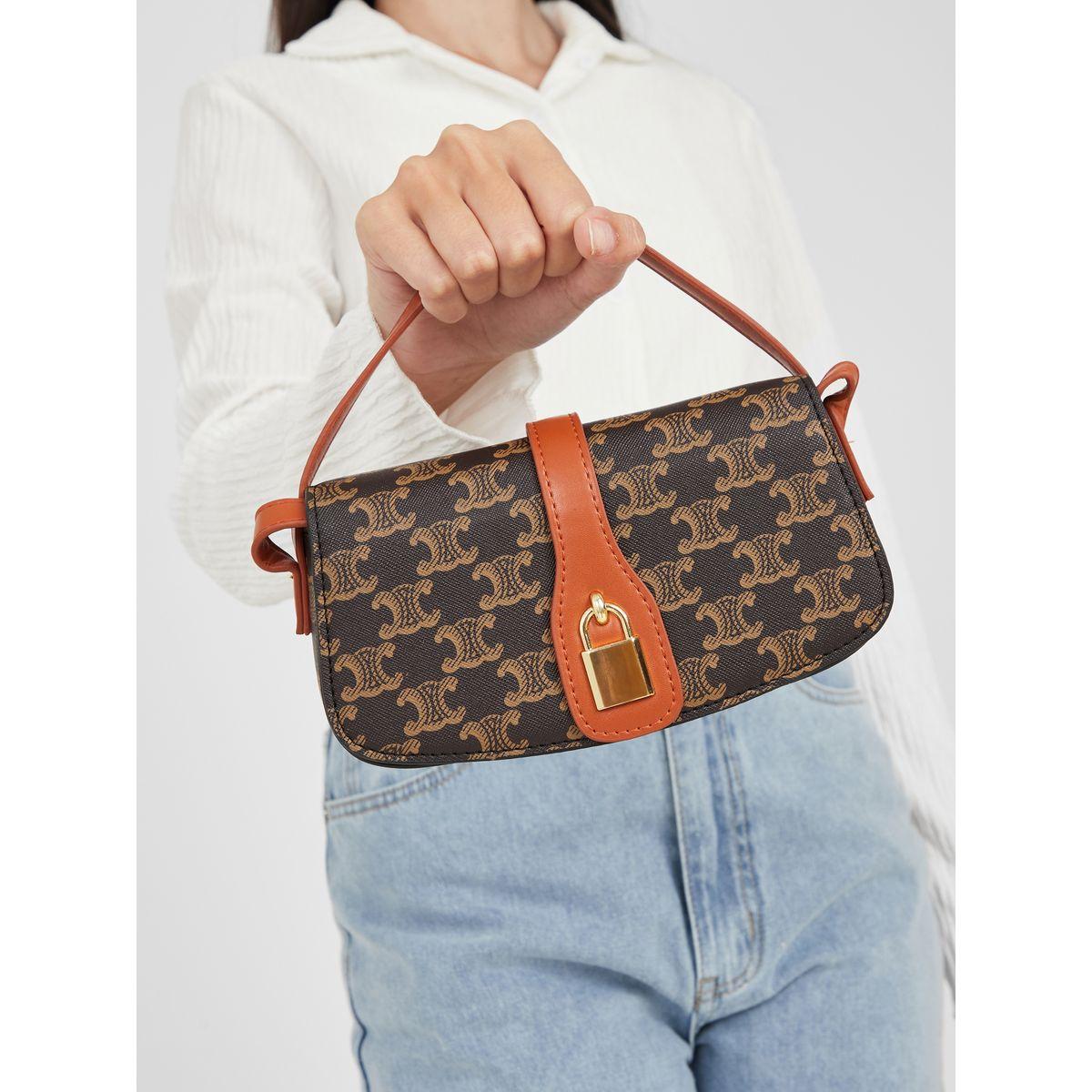 Styli Padlock Design Printed Handbag-women-bagsandwallets-handbags-image-2