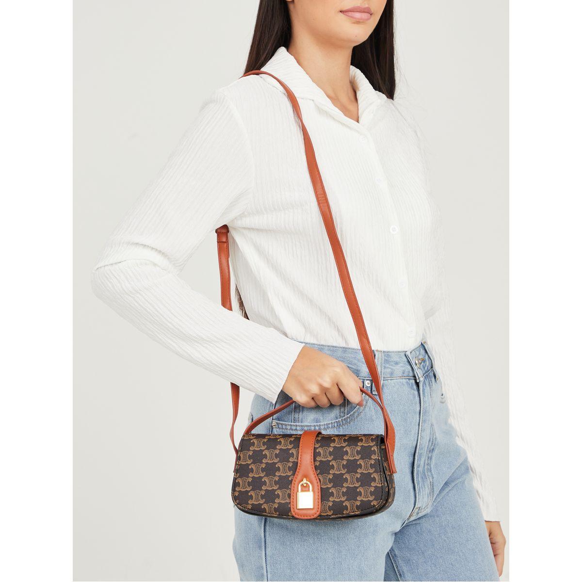 Styli Padlock Design Printed Handbag-women-bagsandwallets-handbags-image-3