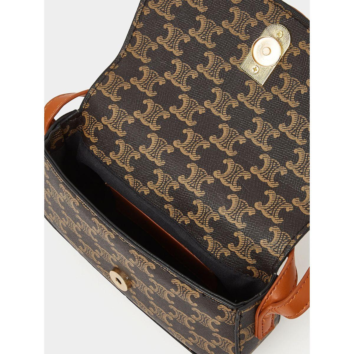 Styli Padlock Design Printed Handbag-women-bagsandwallets-handbags-image-4