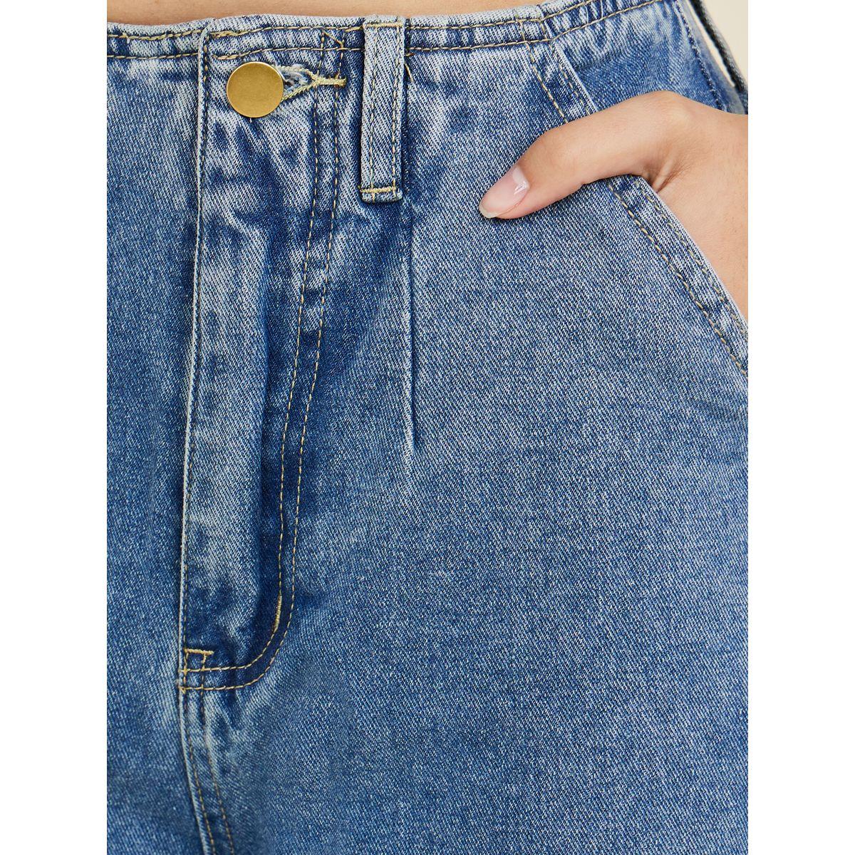Styli Wide Leg Buttoned Pocket Jeans-women-clothing-bottoms-jeans-image-3