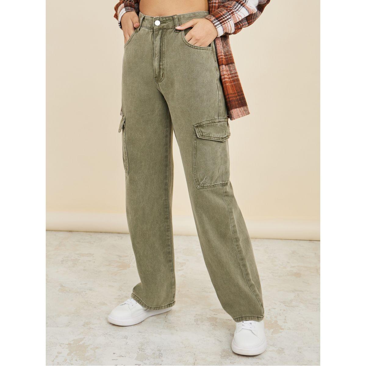 Styli High Rise Cargo Jeans-women-clothing-bottoms-jeans-image-1