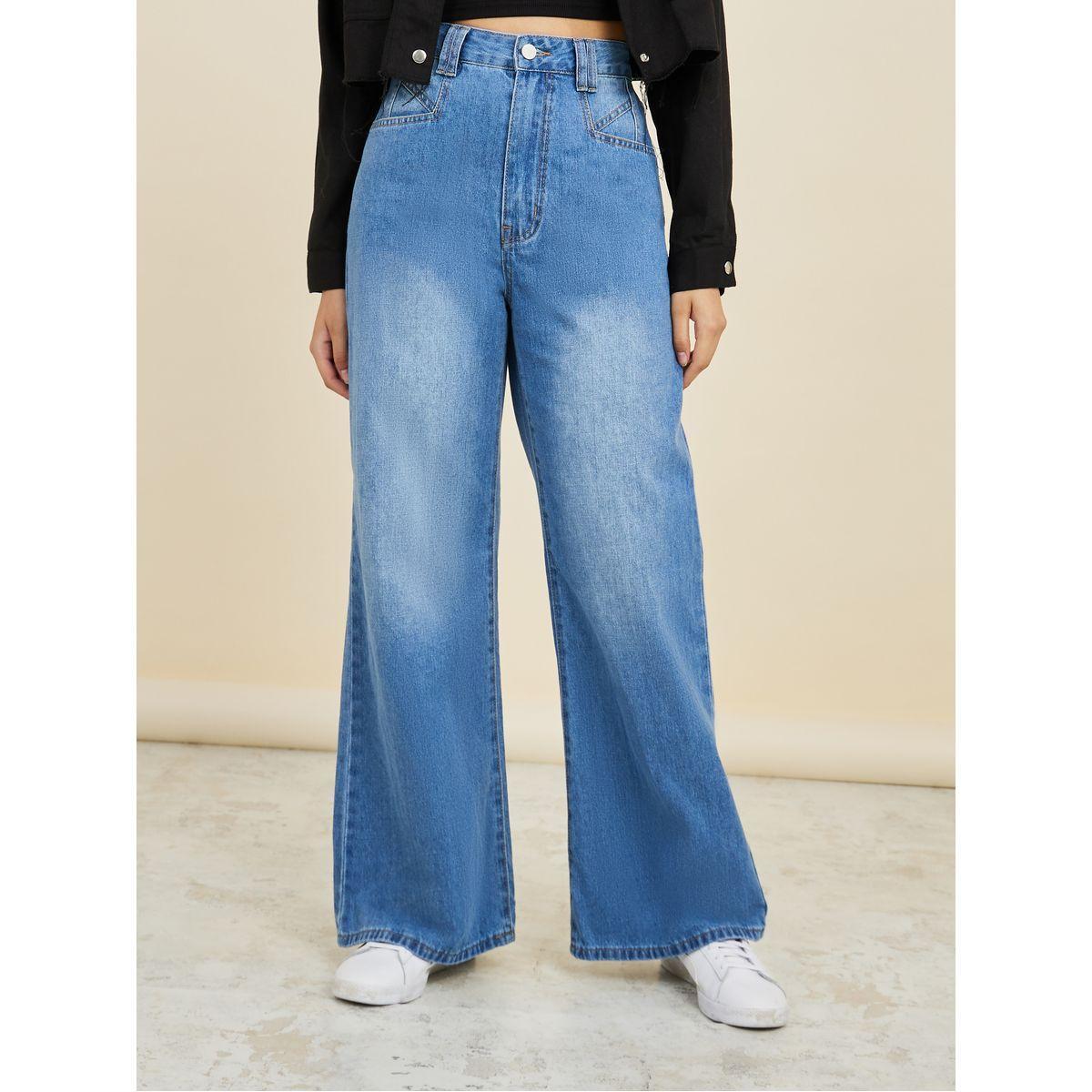 جينز بقصة أرجل واسعة-women-clothing-bottoms-jeans-image-1