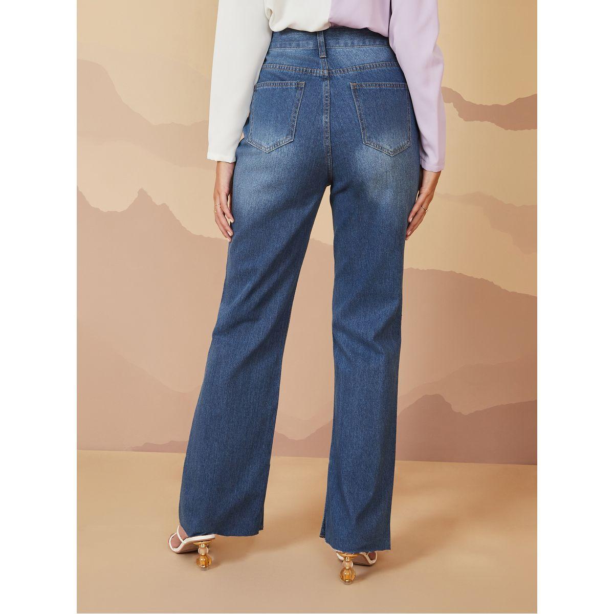 Styli High Rise Raw Hem Flared Jeans-women-clothing-bottoms-jeans-image-4