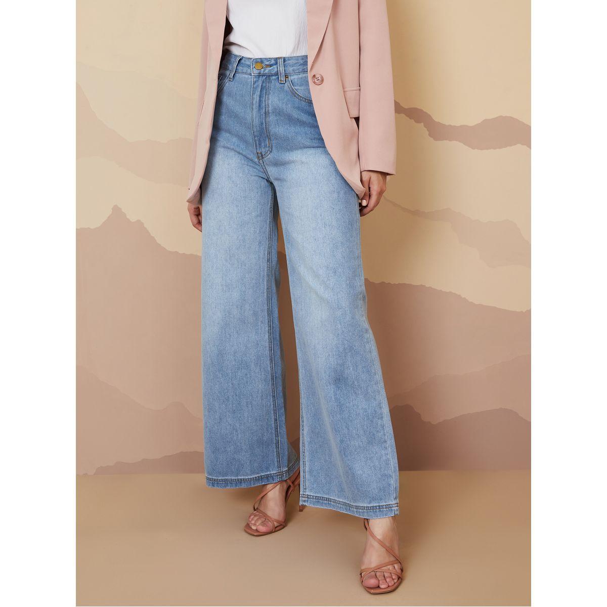Styli Acid Wash High Rise Flared Jeans-women-clothing-bottoms-jeans-image-1