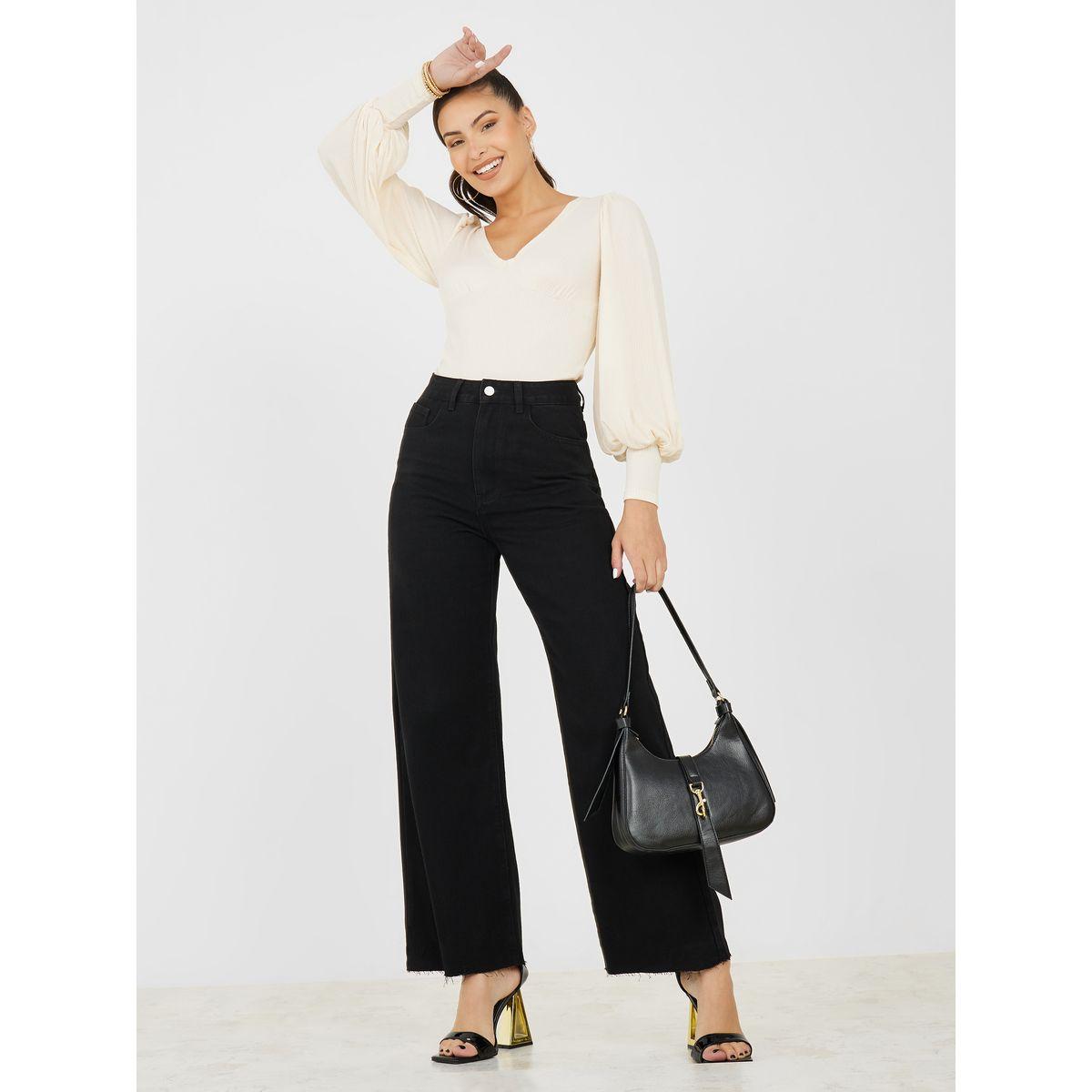 Styli High Rise Frayed Hem Jeans-women-clothing-bottoms-jeans-image-2