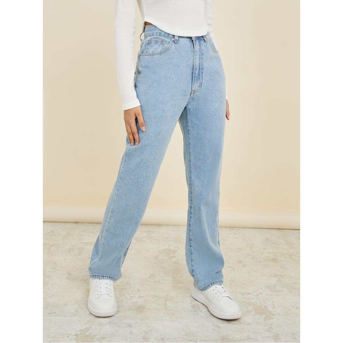 بنطال جينز بخصر عالي-women-clothing-bottoms-jeans-image-1