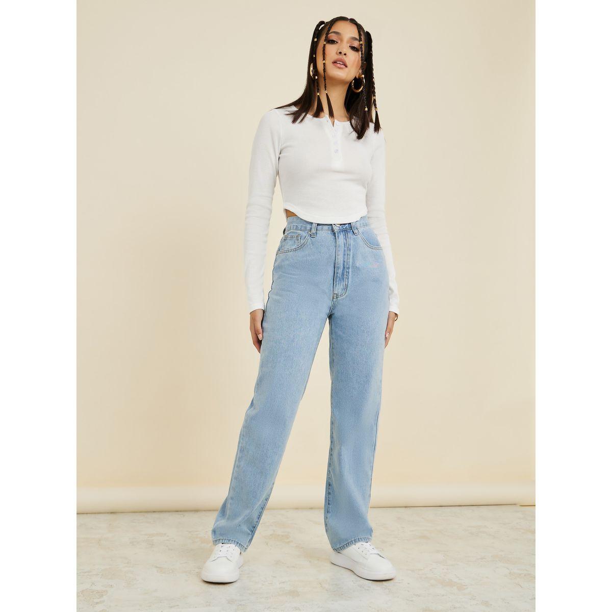 Styli High Rise Wide Leg Jeans-women-clothing-bottoms-jeans-image-2