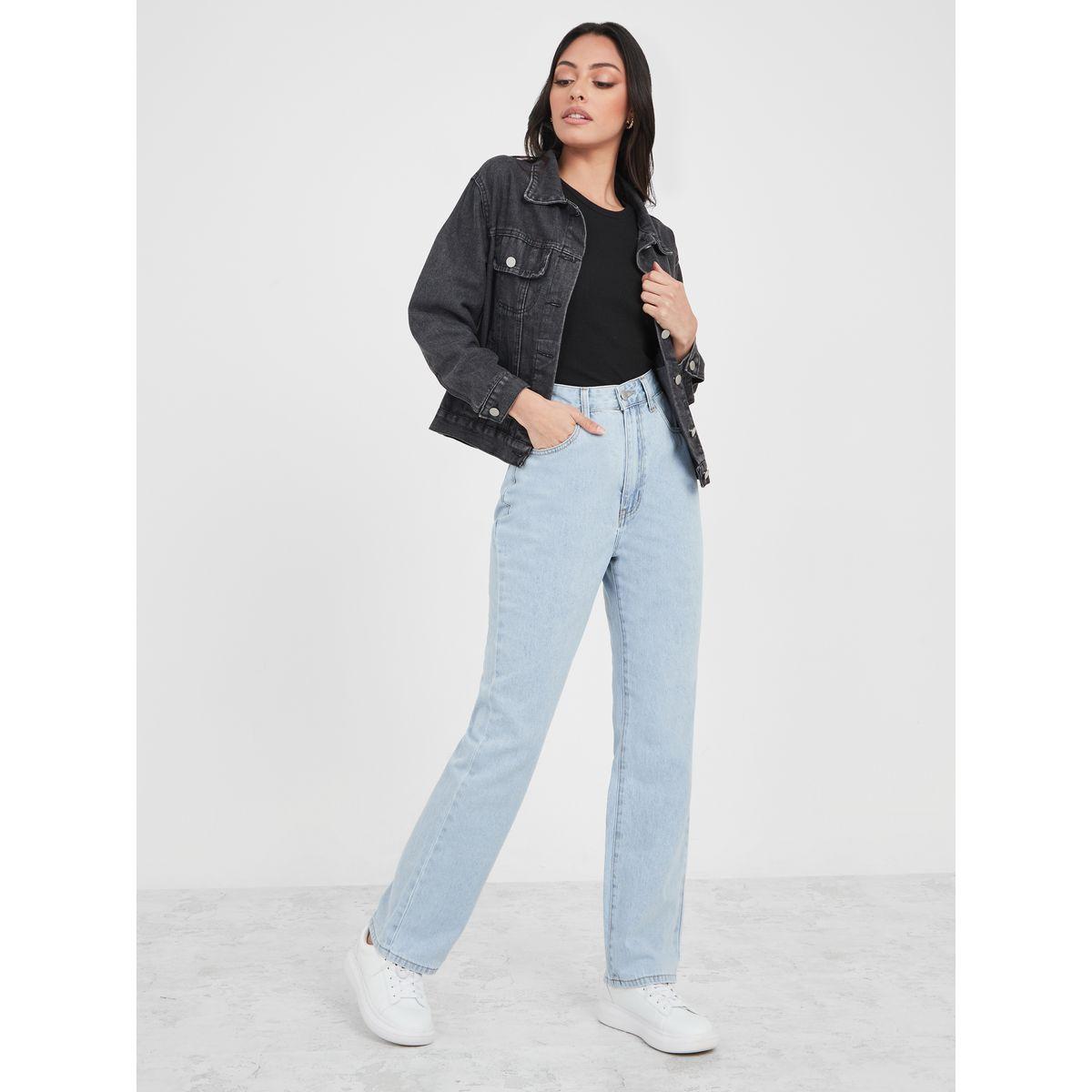 Styli High Rise Straight Fit Jeans-women-clothing-bottoms-jeans-image-2